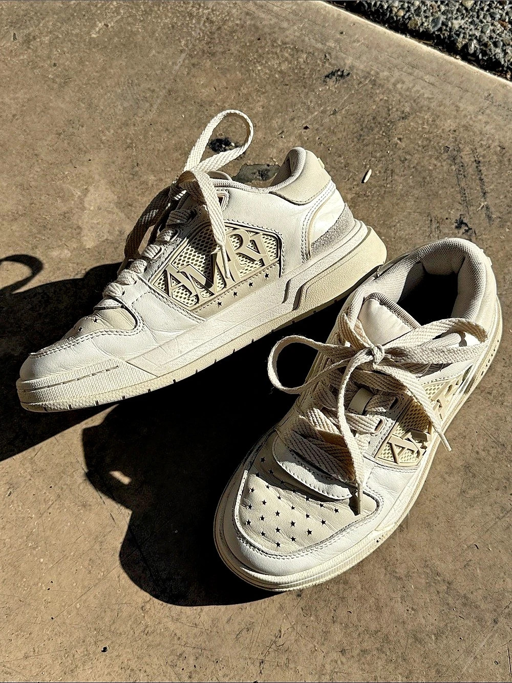 AMIRI MA Quad Court Low Sneakers in White